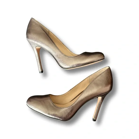 NWOT Jessica Simpson Pewter heels - Picture 1 of 11